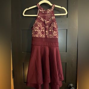 Red/cream emerald sundae homecoming dress